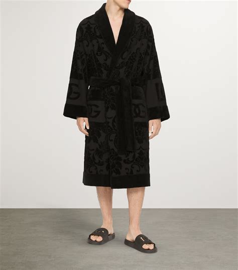 robe dolce gabbana fleur|Dolce & Gabbana Terry Cotton DG Robe .